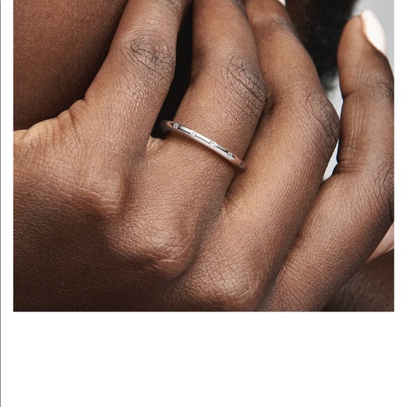 Pandora Simple Sparking Eternity Band Ring - Picture 5 of 7